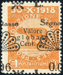 2555: Fiume - Postage due stamps