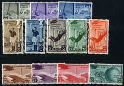 1934, Mondiali di Calcio, serie completa di 12 valori con gomma ...