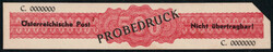 1948, Probedruck eines Abrechnungsstreifen zu 500, selten