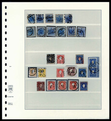 1850/1918, schöne Sammlung spezialisiert nach Farben, Typen und ...