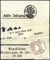 4745057: Marque de journal Autriche 1858/59