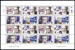 2004, Nobelpreisträger, komplette Serie 4 Werte im Kleinbogen, ...
