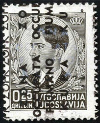 1941, Francobolli di Jugoslavia con soprastampa "ZONA OCCUPATA ...
