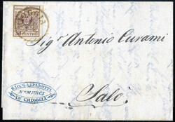 4770: Austria Lombardía Véneto - Cancellations and seals