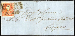 4770: Austria Lombardía Véneto - Cancellations and seals