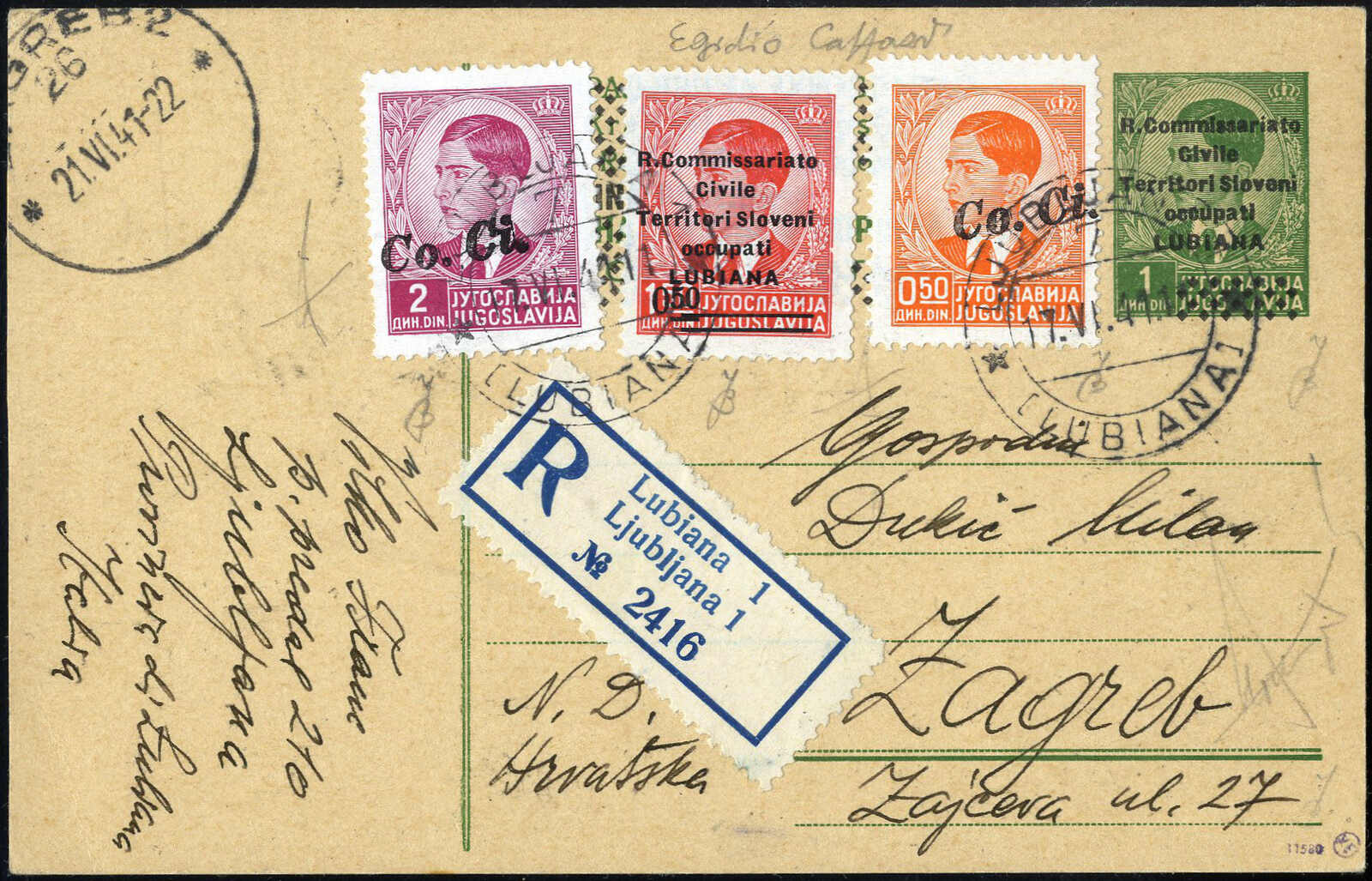 Lot 1566 - europe Italian Occupation Laibach - Viennafil Auktionen 97th Public Auction Golden Heritage: Austrian Rarities & European Treasures Auction Lot 1566 - europe Italian Occupation Laibach - Viennafil Auktionen 97th Public Auction Golden Heritage: Austrian Rarities & European Treasures Auction