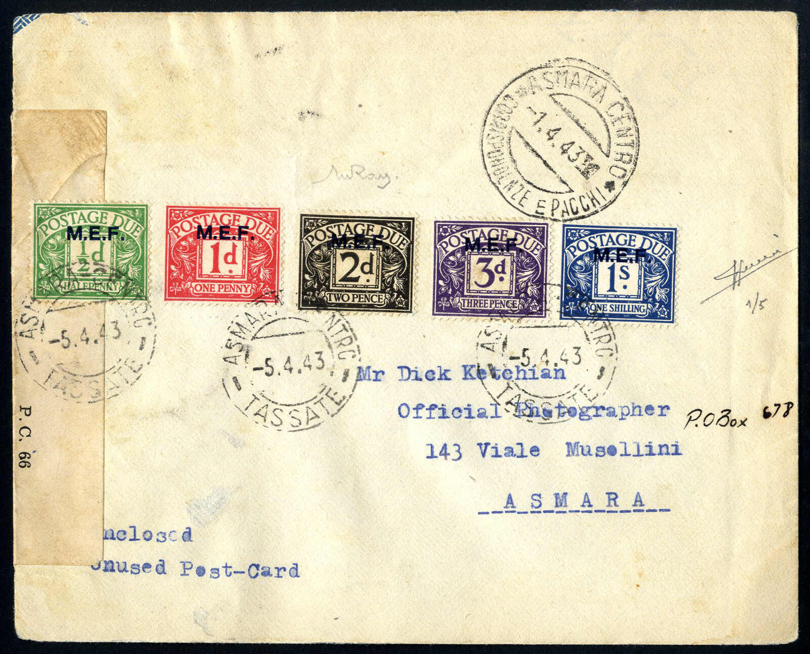 Lot 1692 - other countries Italian Eastern Africa Brit. Occupation - Viennafil Auktionen 97th Public Auction Golden Heritage: Austrian Rarities & European Treasures Auction Lot 1692 - other countries Italian Eastern Africa Brit. Occupation - Viennafil Auktionen 97th Public Auction Golden Heritage: Austrian Rarities & European Treasures Auction