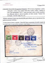 1943, lettera non affrancata e censurata del 1.4.1943 da Asmara per ...