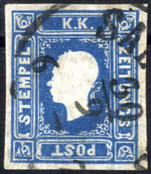 4745057: 奧大利報紙郵票 1858/59 - Newspaper stamps