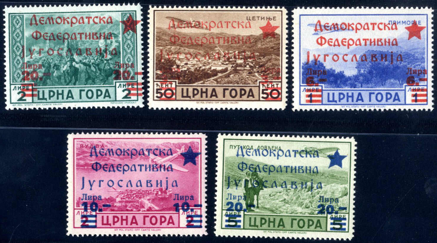 Lot 2876 - europe Peoples Republics Montenegro -  Viennafil Auktionen 97th Public Auction Golden Heritage: Austrian Rarities & European Treasures Auction