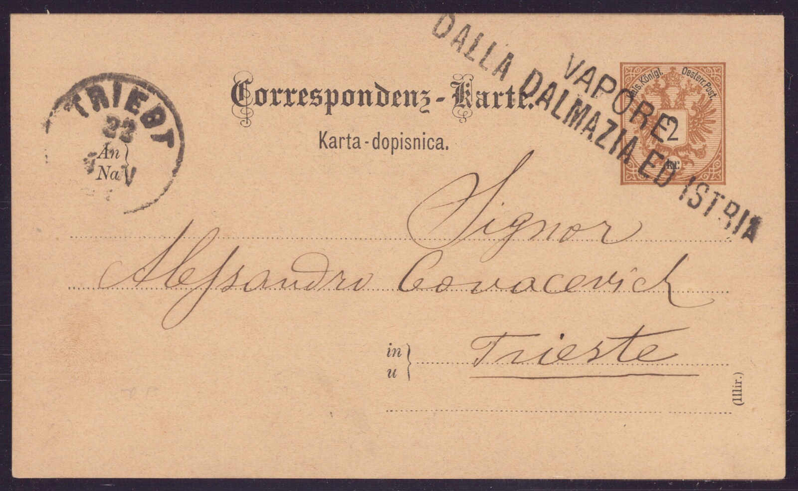 Lot 2096 - europe Austria Cancellations Dalmatia - Viennafil Auktionen 97th Public Auction Golden Heritage: Austrian Rarities & European Treasures Auction Lot 2096 - europe Austria Cancellations Dalmatia - Viennafil Auktionen 97th Public Auction Golden Heritage: Austrian Rarities & European Treasures Auction