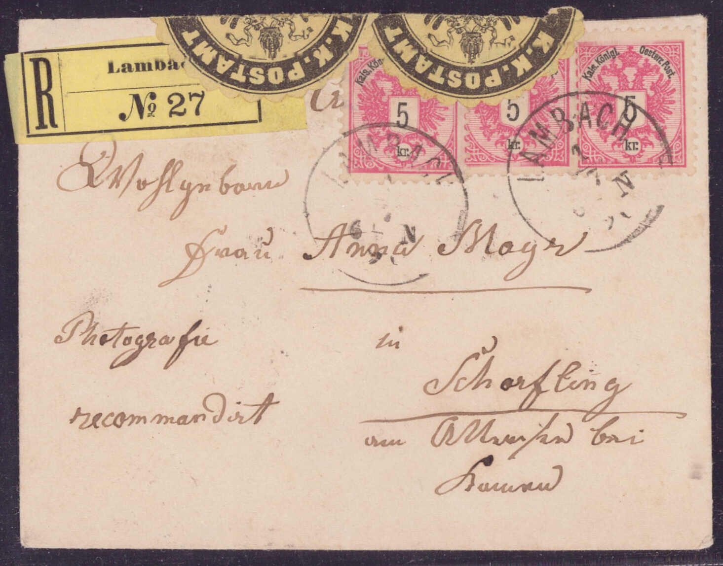 Lot 1908 - europe Austria Cancellations Upper Austria - Viennafil Auktionen 97th Public Auction Golden Heritage: Austrian Rarities & European Treasures Auction Lot 1908 - europe Austria Cancellations Upper Austria - Viennafil Auktionen 97th Public Auction Golden Heritage: Austrian Rarities & European Treasures Auction