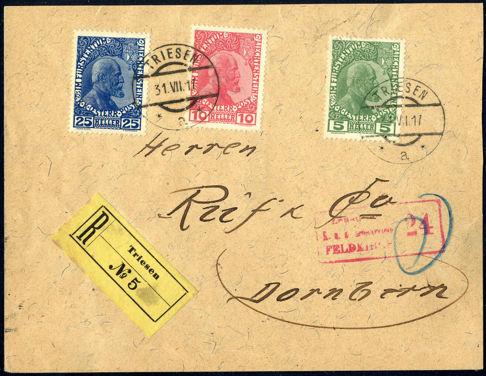 Lot 2892 - europe Liechtenstein -  Viennafil Auktionen 97th Public Auction Golden Heritage: Austrian Rarities & European Treasures Auction