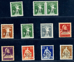 1918, Industrielle Kriegswirtschaft, komplette Serie 8 Werte mit ...