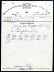1866, Krieg gegen Preußen, sieben Telegramme, selten angeboten, ...