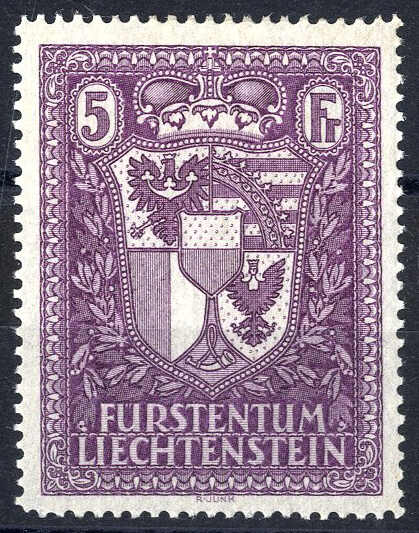 Lot 2890 - europe Liechtenstein -  Viennafil Auktionen 97th Public Auction Golden Heritage: Austrian Rarities & European Treasures Auction