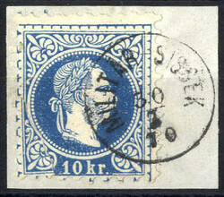 MILITÄR SISSEK 30/7/70, kleiner Einkreisstempel auf mit 10 Kr. ...