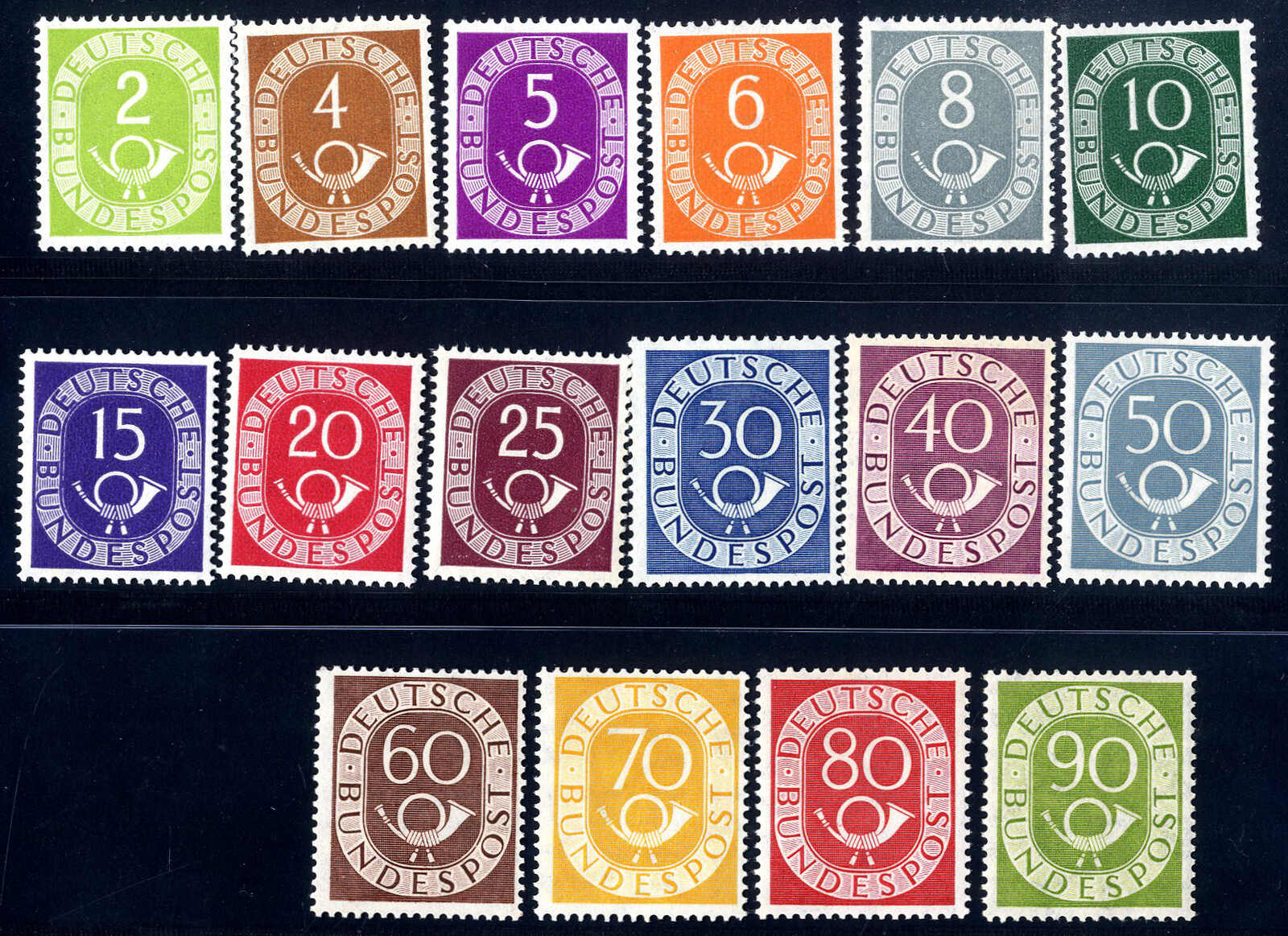 Lot 2831 - germany german federal republic -  Viennafil Auktionen 97th Public Auction Golden Heritage: Austrian Rarities & European Treasures Auction