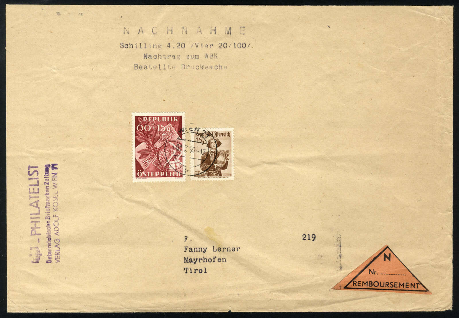 Lot 2487 - europe Austria 2nd. Republic - Viennafil Auktionen 97th Public Auction Golden Heritage: Austrian Rarities & European Treasures Auction Lot 2487 - europe Austria 2nd. Republic - Viennafil Auktionen 97th Public Auction Golden Heritage: Austrian Rarities & European Treasures Auction