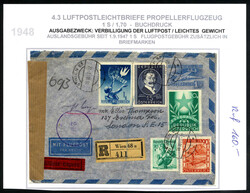 1948/99: kleine Ausstellungssammlung Aerogramme und ...