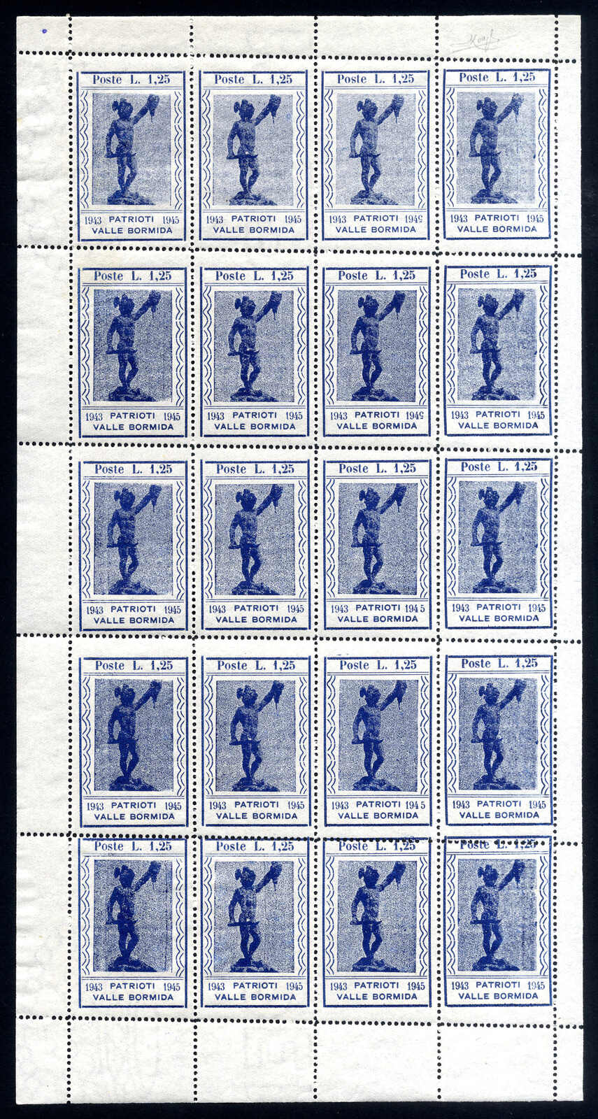 Lot 1537 - europe Italian Local Issues C.L.N. Valle Bormida -  Viennafil Auktionen 97th Public Auction Golden Heritage: Austrian Rarities & European Treasures Auction