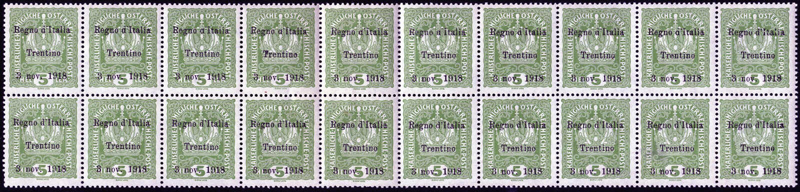 Lot 1538 - europe italian occupation trentino - Viennafil Auktionen 97th Public Auction Golden Heritage: Austrian Rarities & European Treasures Auction Lot 1538 - europe italian occupation trentino - Viennafil Auktionen 97th Public Auction Golden Heritage: Austrian Rarities & European Treasures Auction