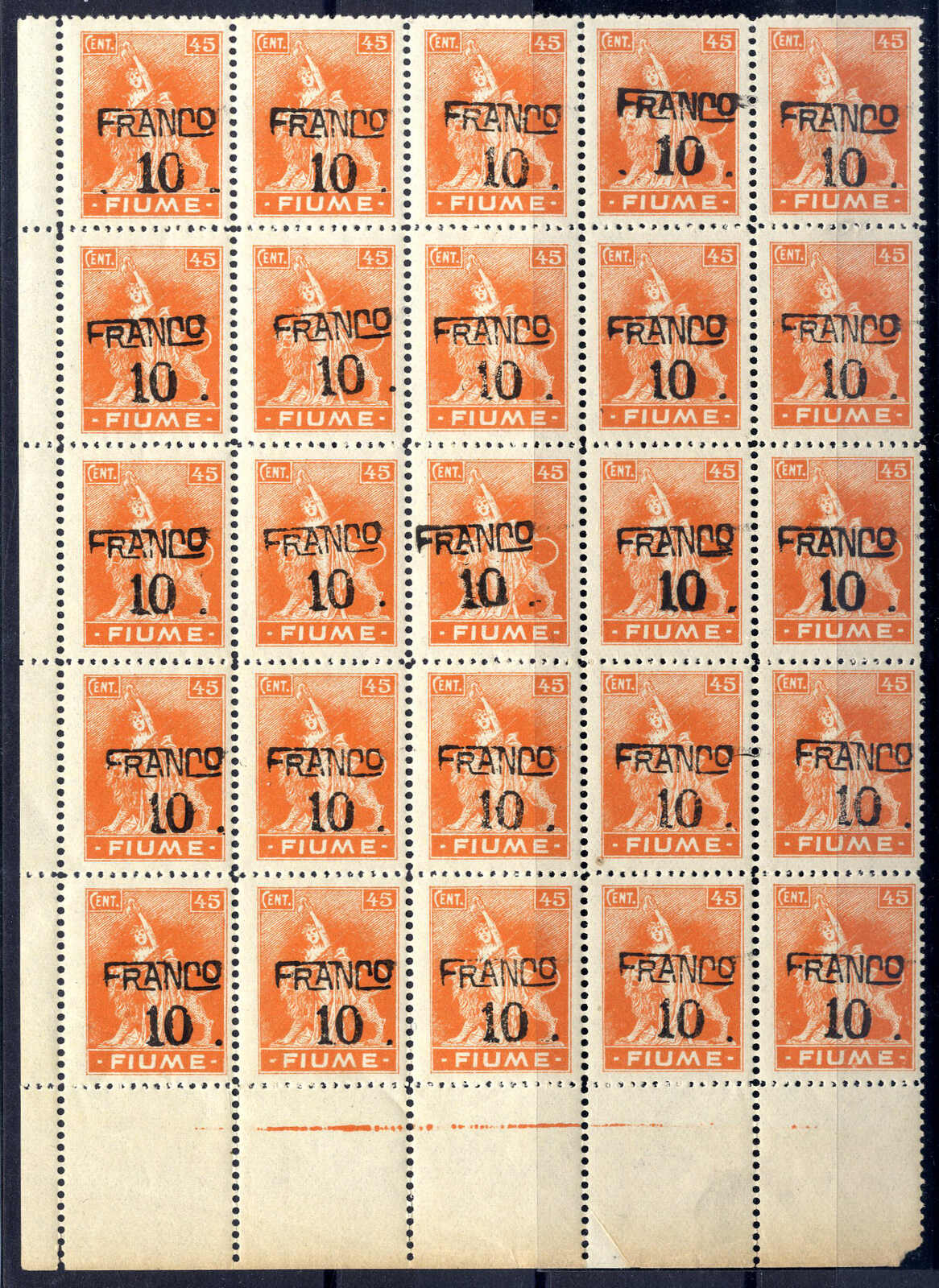 Lot 1548 - europe Fiume - Viennafil Auktionen 97th Public Auction Golden Heritage: Austrian Rarities & European Treasures Auction Lot 1548 - europe Fiume - Viennafil Auktionen 97th Public Auction Golden Heritage: Austrian Rarities & European Treasures Auction