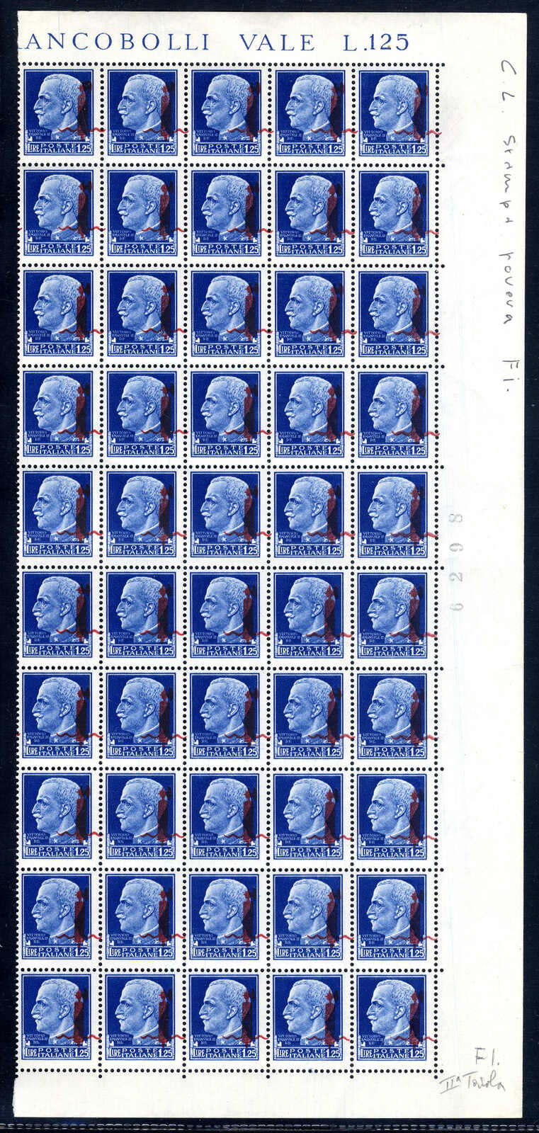 Lot 1483 - europe italian social republic - Viennafil Auktionen 97th Public Auction Golden Heritage: Austrian Rarities & European Treasures Auction Lot 1483 - europe italian social republic - Viennafil Auktionen 97th Public Auction Golden Heritage: Austrian Rarities & European Treasures Auction
