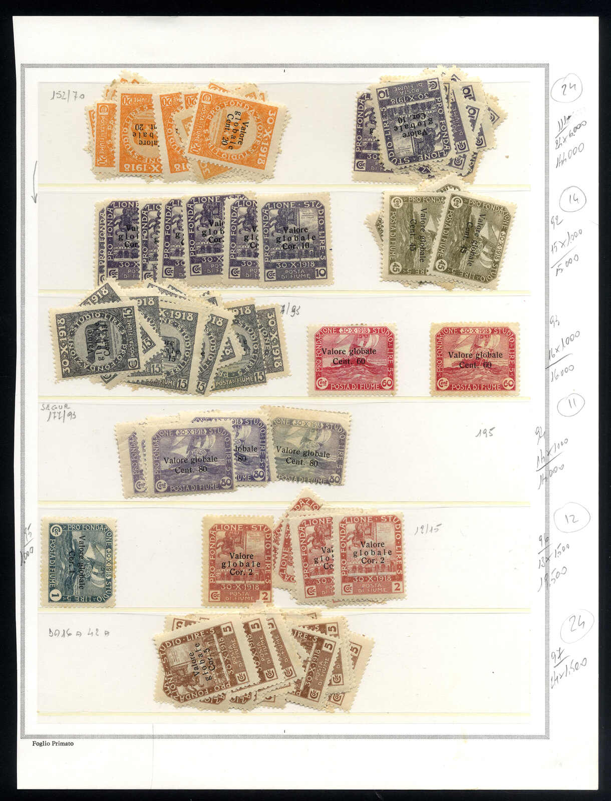 Lot 1553 - europe Fiume - Viennafil Auktionen 97th Public Auction Golden Heritage: Austrian Rarities & European Treasures Auction Lot 1553 - europe Fiume - Viennafil Auktionen 97th Public Auction Golden Heritage: Austrian Rarities & European Treasures Auction