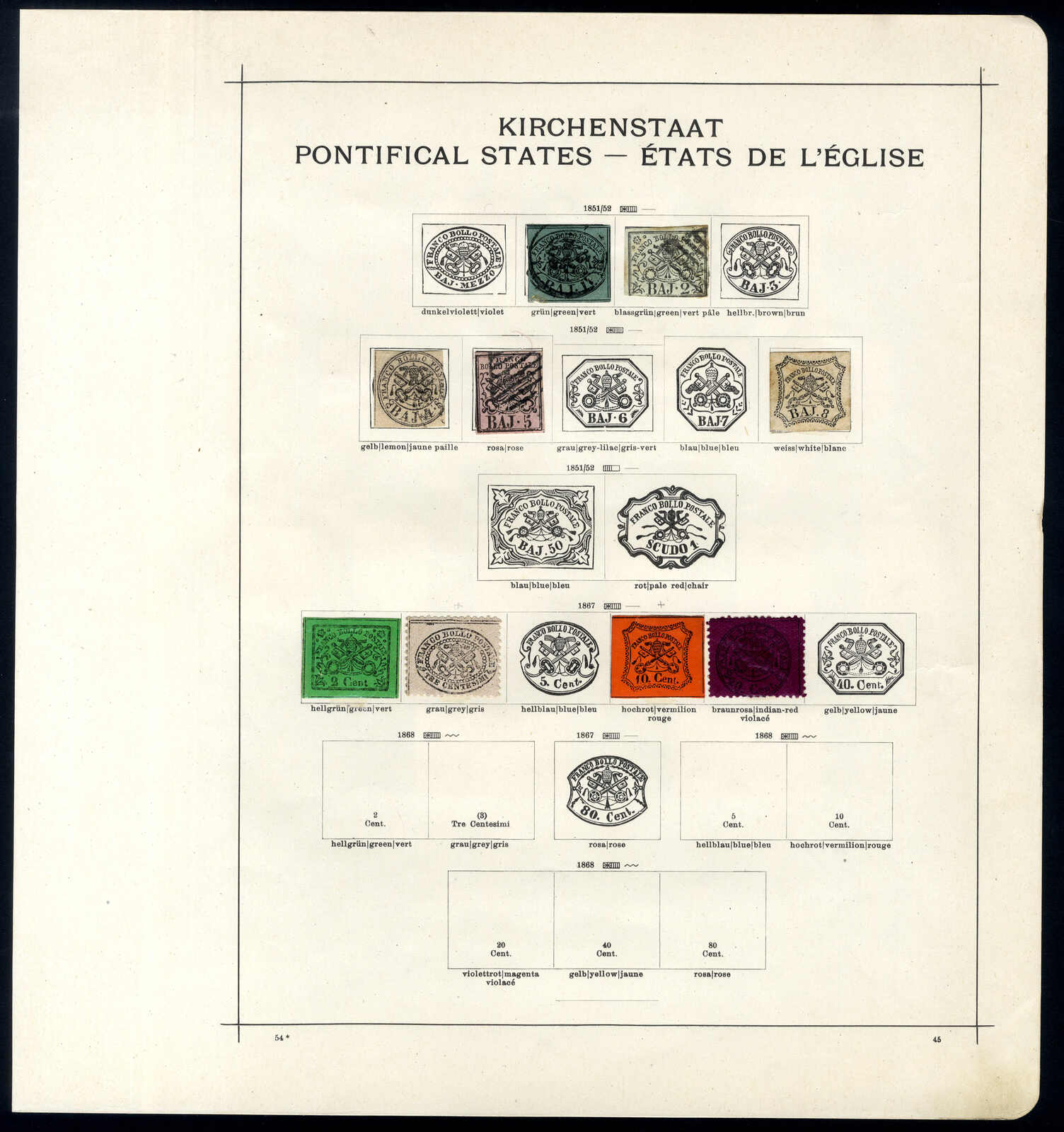 Lot 1815 - europe vaticane - Viennafil Auktionen 97th Public Auction Golden Heritage: Austrian Rarities & European Treasures Auction Lot 1815 - europe vaticane - Viennafil Auktionen 97th Public Auction Golden Heritage: Austrian Rarities & European Treasures Auction