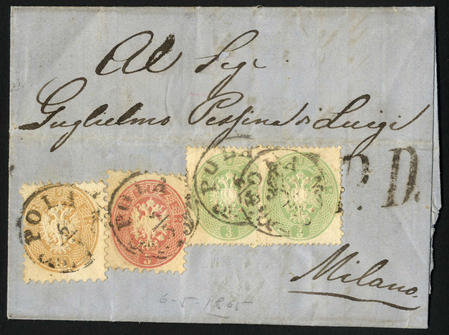Lot 2243 - europe Austria 1863/64 Issue -  Viennafil Auktionen 97th Public Auction Golden Heritage: Austrian Rarities & European Treasures Auction