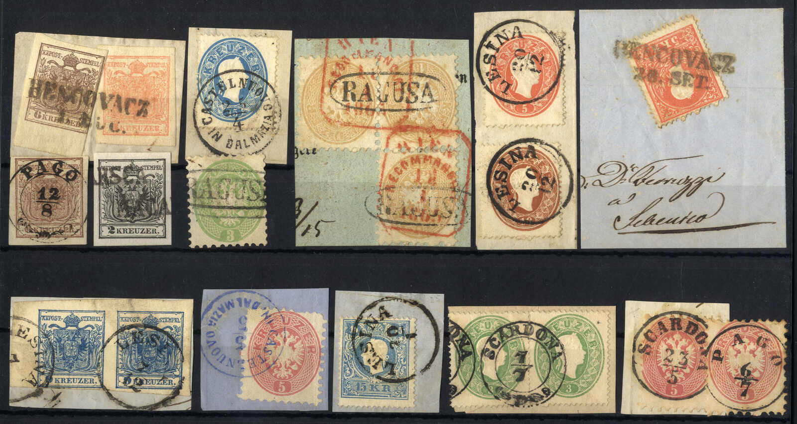 Lot 2071 - europe Austria Cancellations Dalmatia - Viennafil Auktionen 97th Public Auction Golden Heritage: Austrian Rarities & European Treasures Auction Lot 2071 - europe Austria Cancellations Dalmatia - Viennafil Auktionen 97th Public Auction Golden Heritage: Austrian Rarities & European Treasures Auction