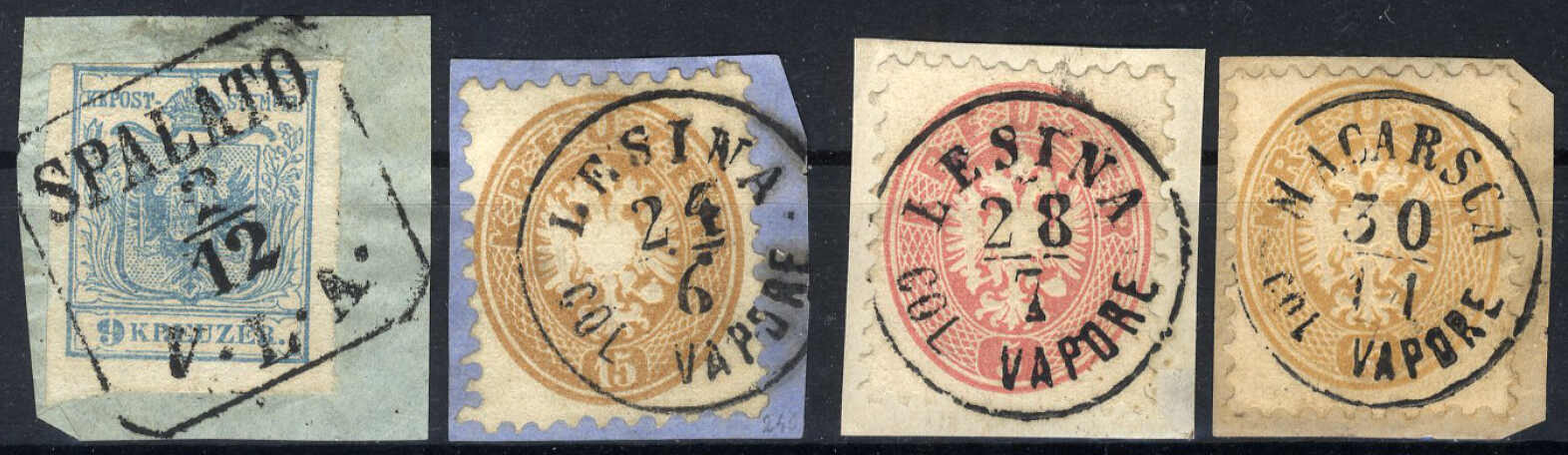 Lot 2070 - europe Austria Cancellations Dalmatia - Viennafil Auktionen 97th Public Auction Golden Heritage: Austrian Rarities & European Treasures Auction Lot 2070 - europe Austria Cancellations Dalmatia - Viennafil Auktionen 97th Public Auction Golden Heritage: Austrian Rarities & European Treasures Auction