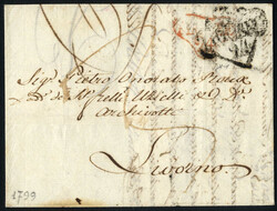 Trieste 1799, lettera da Trieste il 25.5 per Livorno, forwardet da ...