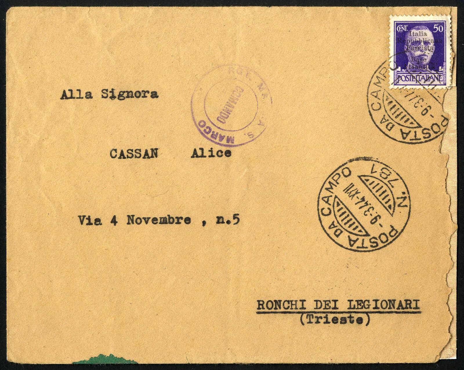 Lot 1525 - europe Italy Militarypost Issue Atlantic Coast -  Viennafil Auktionen 97th Public Auction Golden Heritage: Austrian Rarities & European Treasures Auction