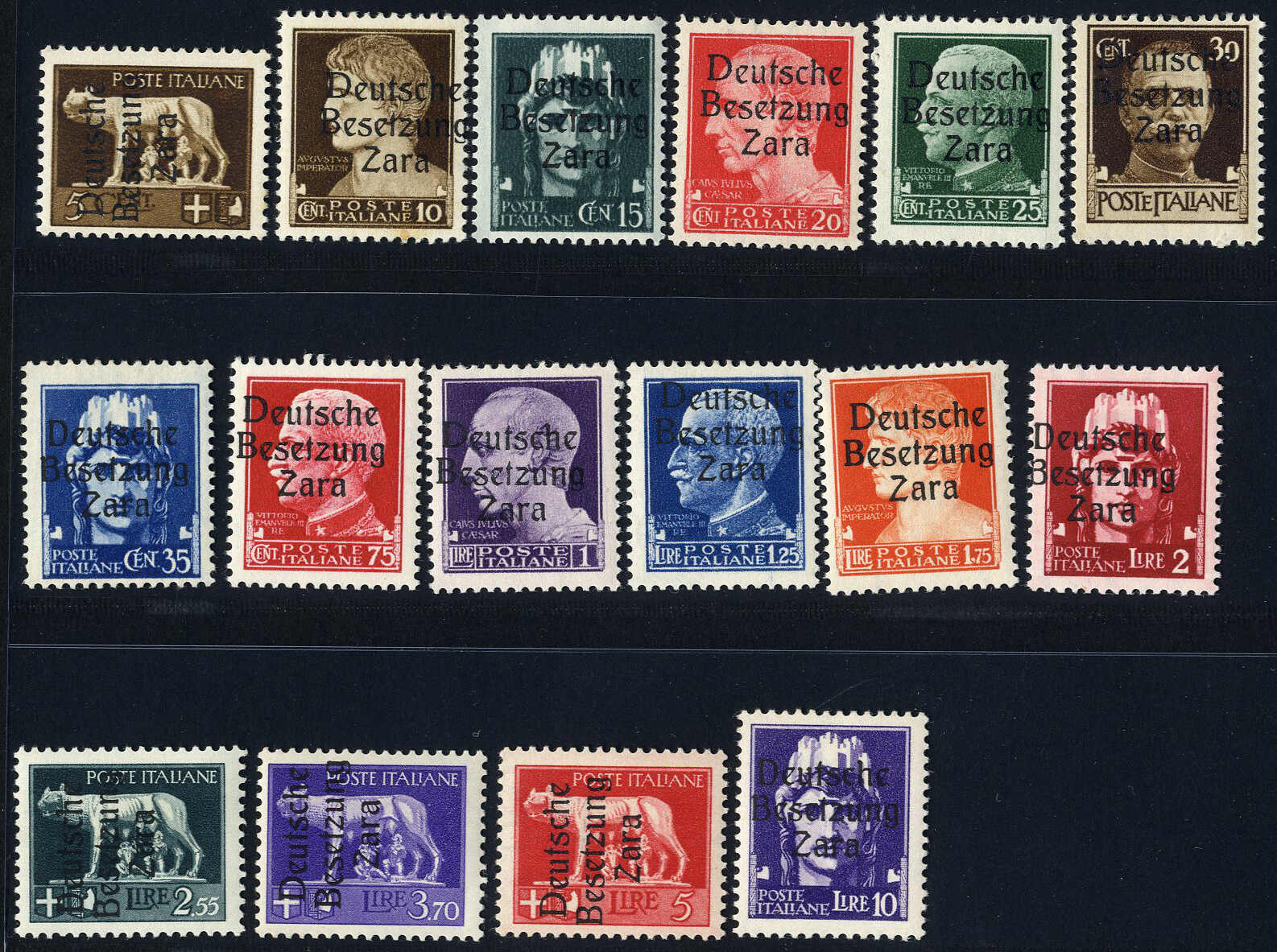 Lot 2798 - germany German Occupation World War II Zara -  Viennafil Auktionen 97th Public Auction Golden Heritage: Austrian Rarities & European Treasures Auction