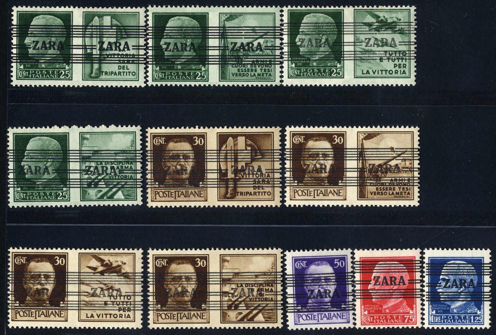 Lot 2797 - germany German Occupation World War II Zara -  Viennafil Auktionen 97th Public Auction Golden Heritage: Austrian Rarities & European Treasures Auction