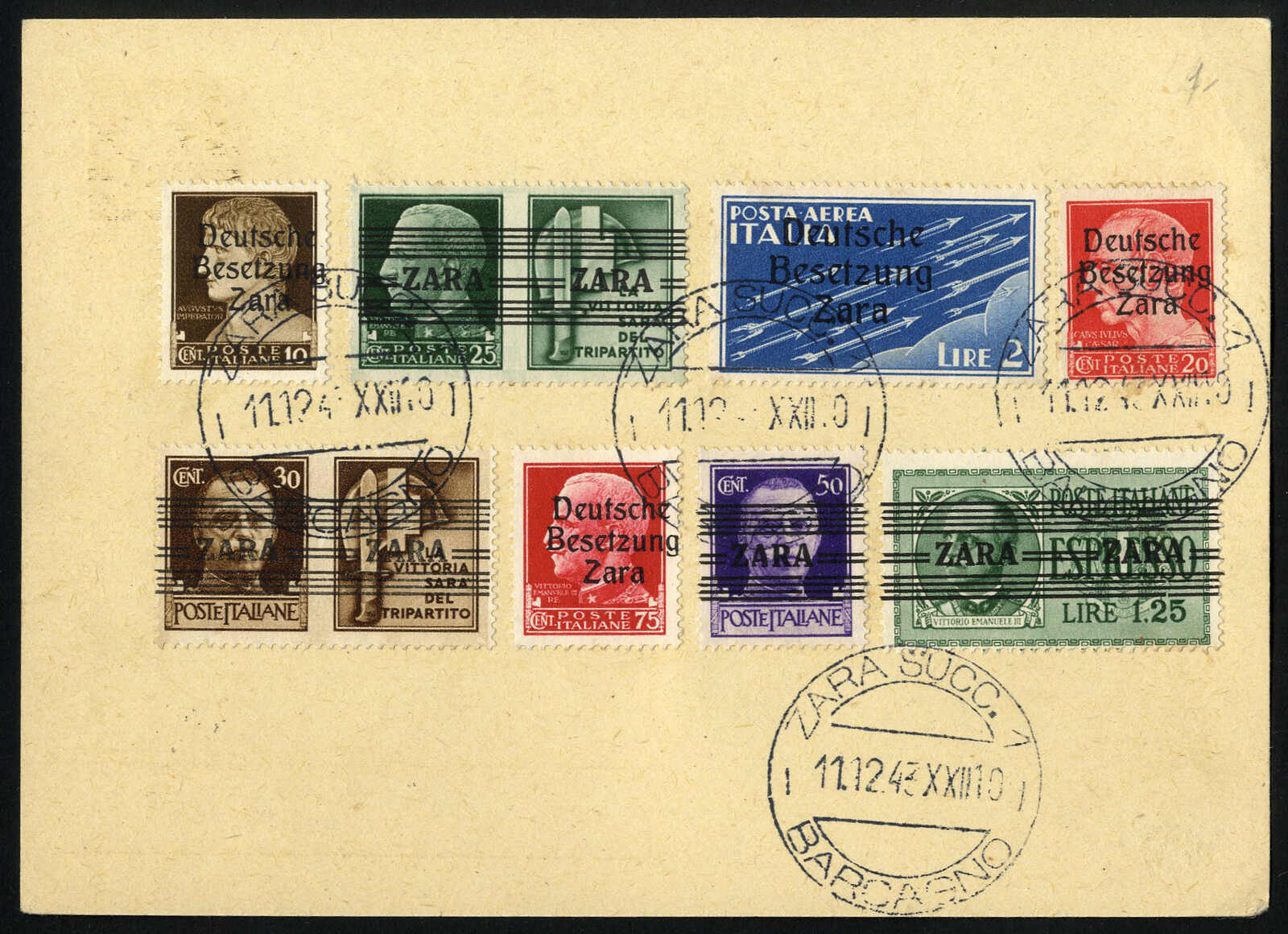 Lot 2800 - germany German Occupation World War II Zara -  Viennafil Auktionen 97th Public Auction Golden Heritage: Austrian Rarities & European Treasures Auction