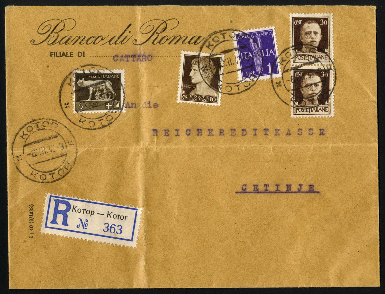 Lot 2770 - germany German Occupation World War II Kotor - Viennafil Auktionen 97th Public Auction Golden Heritage: Austrian Rarities & European Treasures Auction Lot 2770 - germany German Occupation World War II Kotor - Viennafil Auktionen 97th Public Auction Golden Heritage: Austrian Rarities & European Treasures Auction