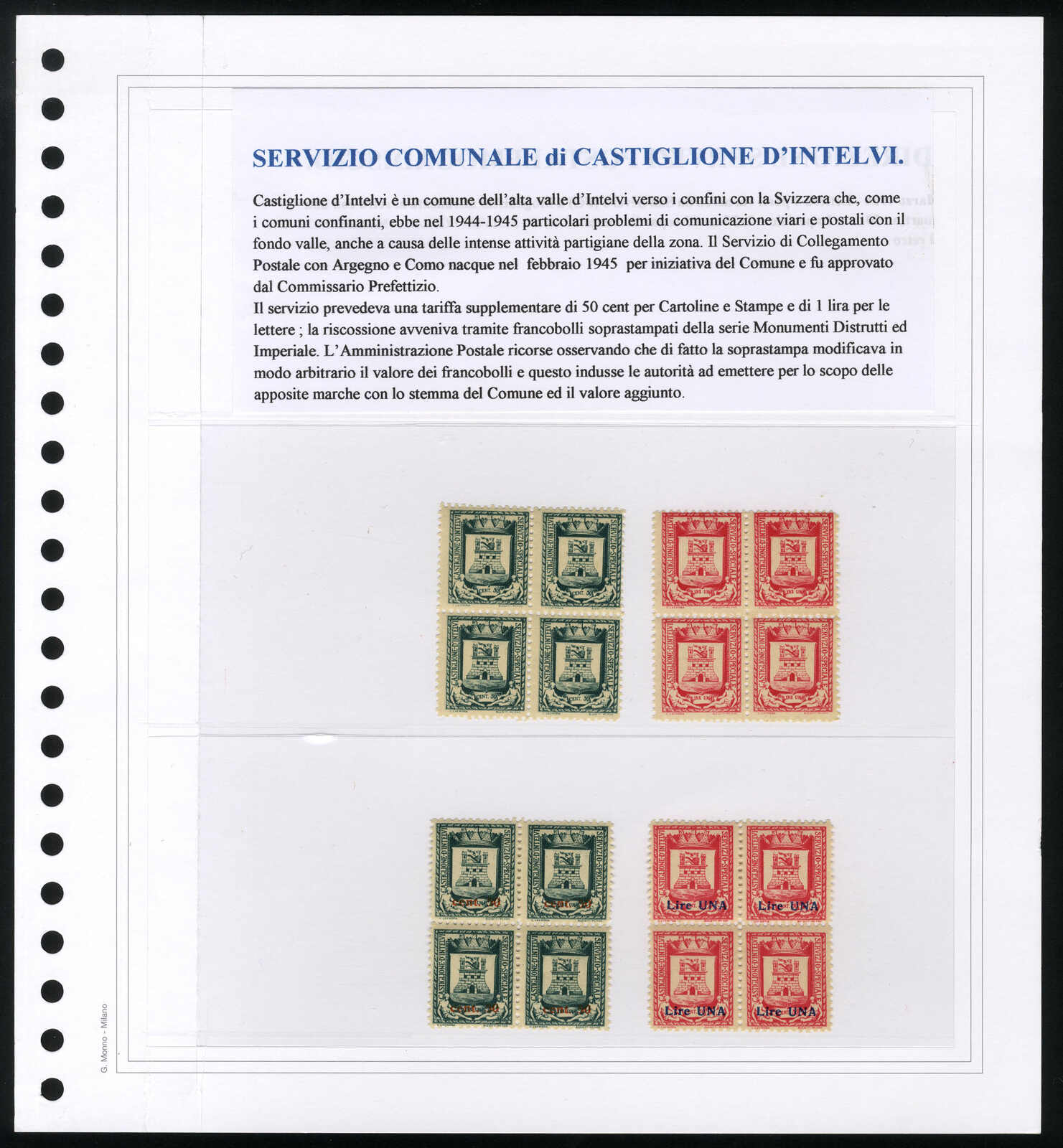 Lot 1533 - europe Italian Local Issue Castiglione d'Intelvi -  Viennafil Auktionen 97th Public Auction Golden Heritage: Austrian Rarities & European Treasures Auction