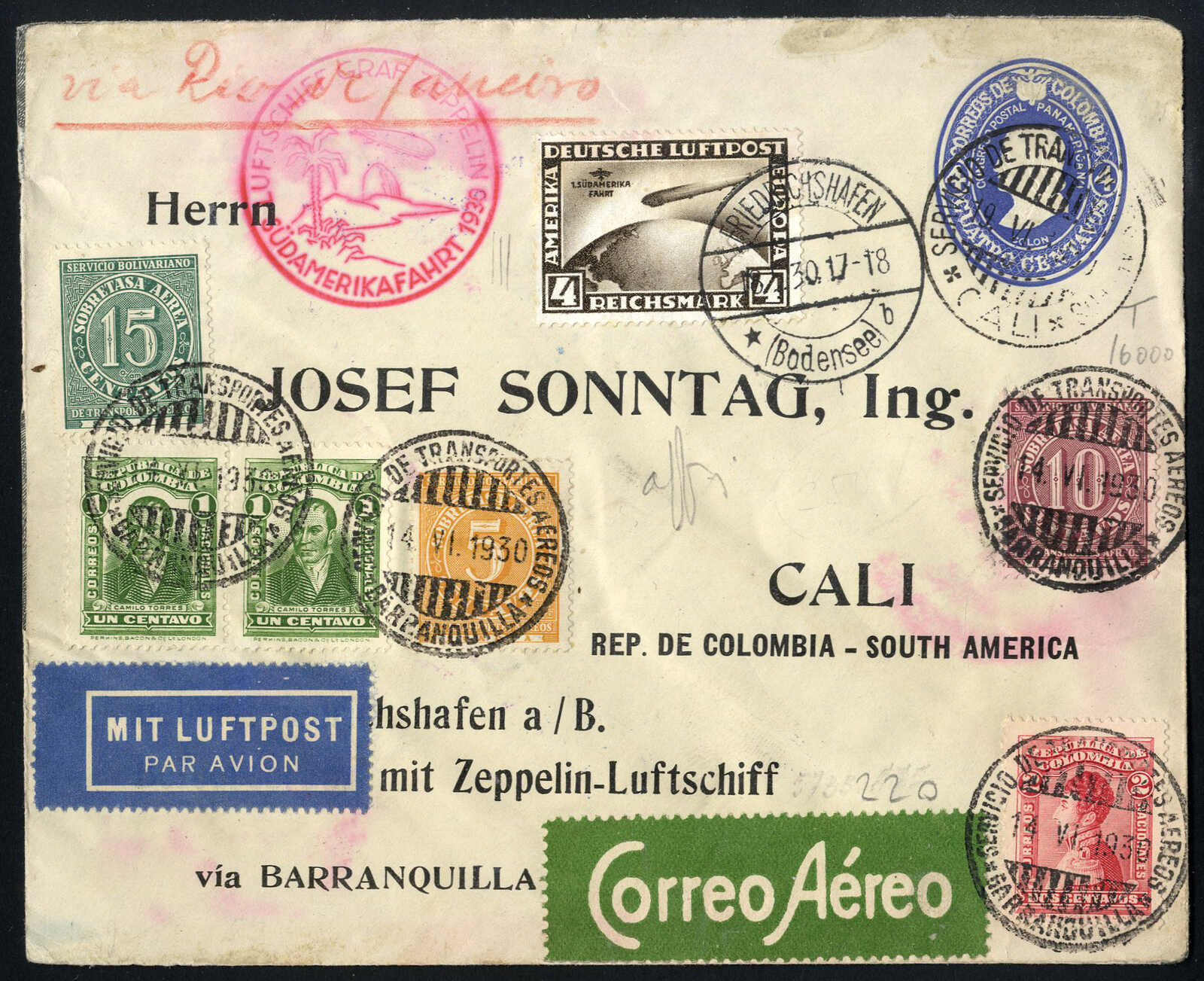 Lot 2981 - other countries Colombia -  Viennafil Auktionen 97th Public Auction Golden Heritage: Austrian Rarities & European Treasures Auction