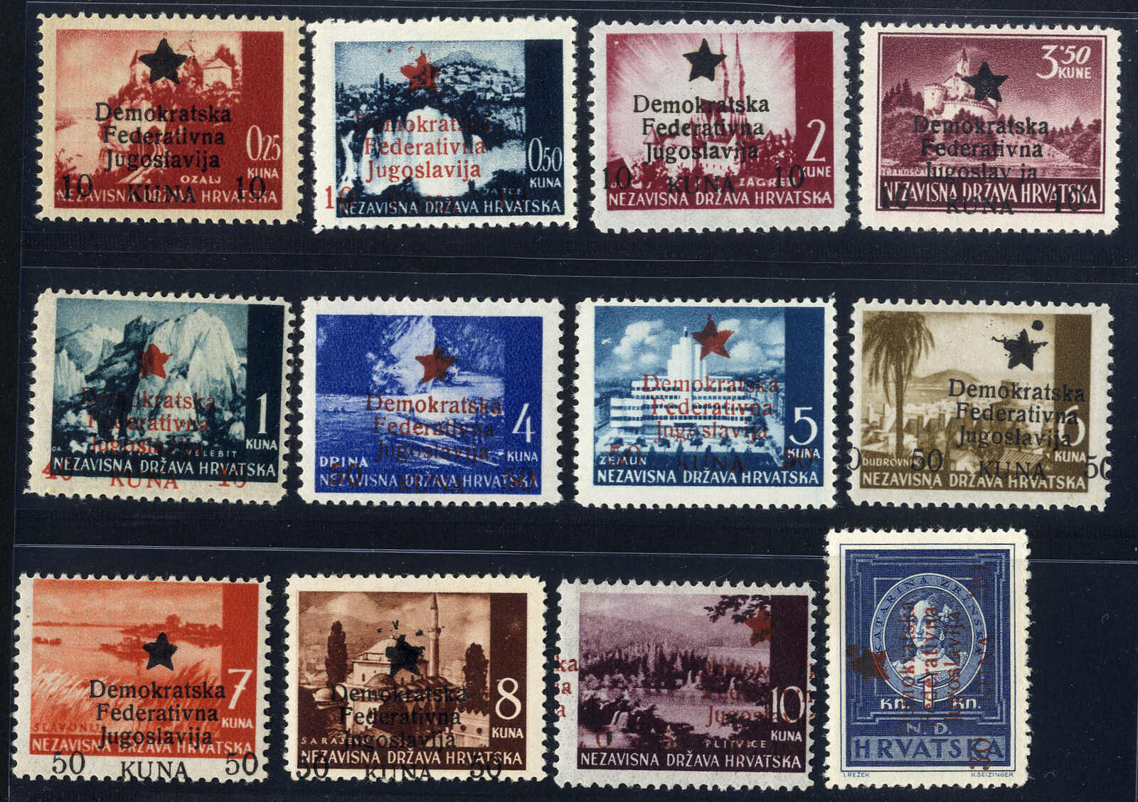 Lot 2875 - europe Peoples Republics Croatia -  Viennafil Auktionen 97th Public Auction Golden Heritage: Austrian Rarities & European Treasures Auction