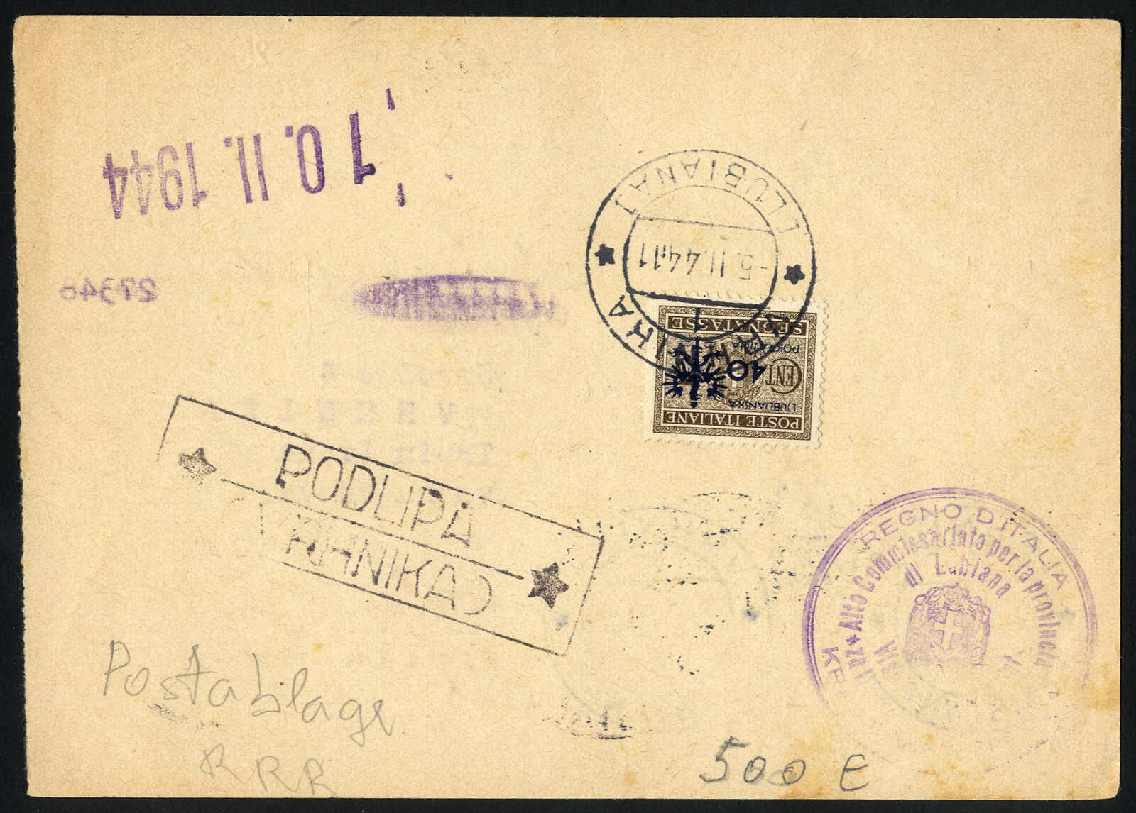 Lot 2780 - germany German Occupation World War II Laibach - Viennafil Auktionen 97th Public Auction Golden Heritage: Austrian Rarities & European Treasures Auction Lot 2780 - germany German Occupation World War II Laibach - Viennafil Auktionen 97th Public Auction Golden Heritage: Austrian Rarities & European Treasures Auction