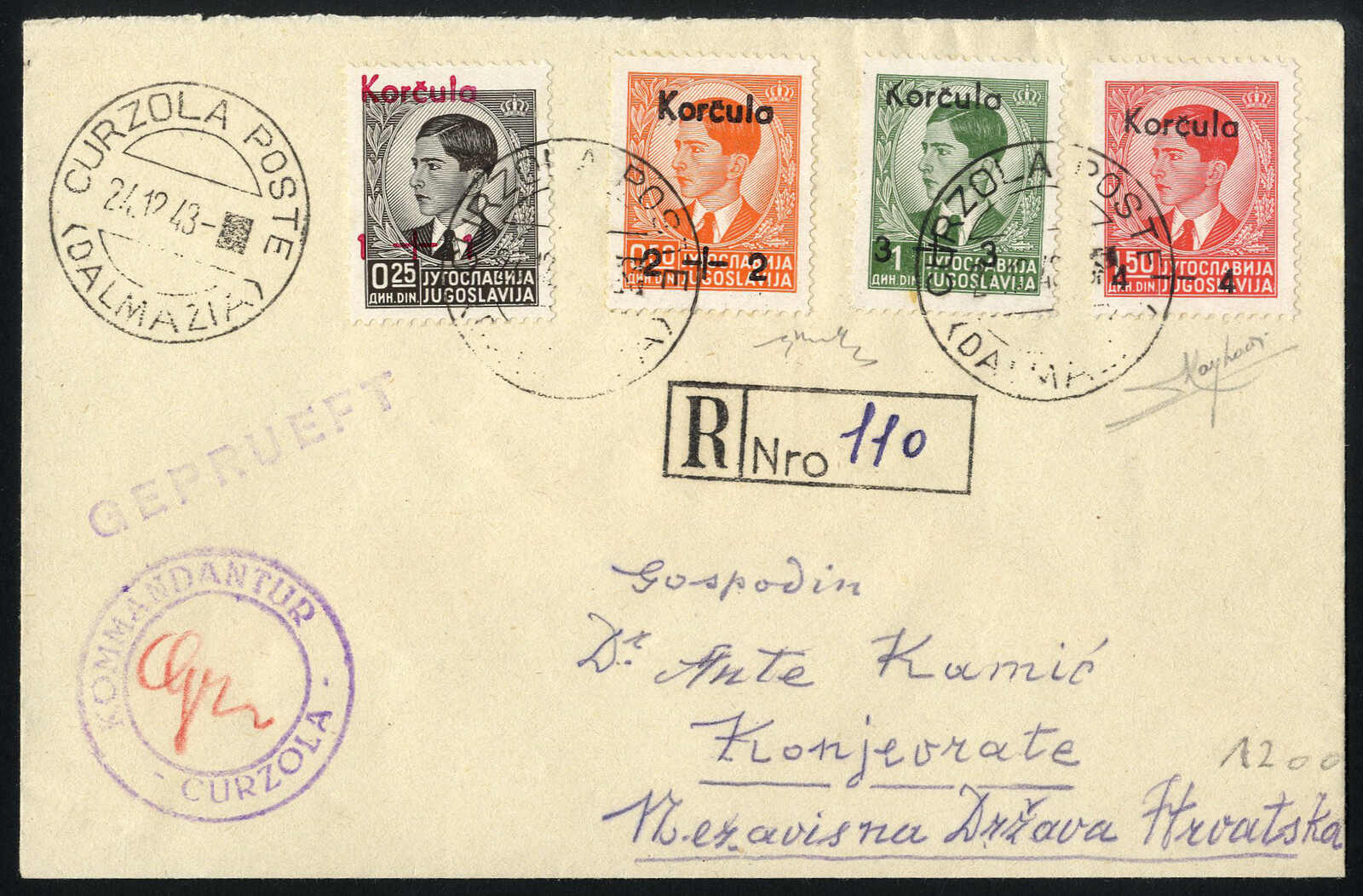 Lot 2885 - europe Croatia -  Viennafil Auktionen 97th Public Auction Golden Heritage: Austrian Rarities & European Treasures Auction