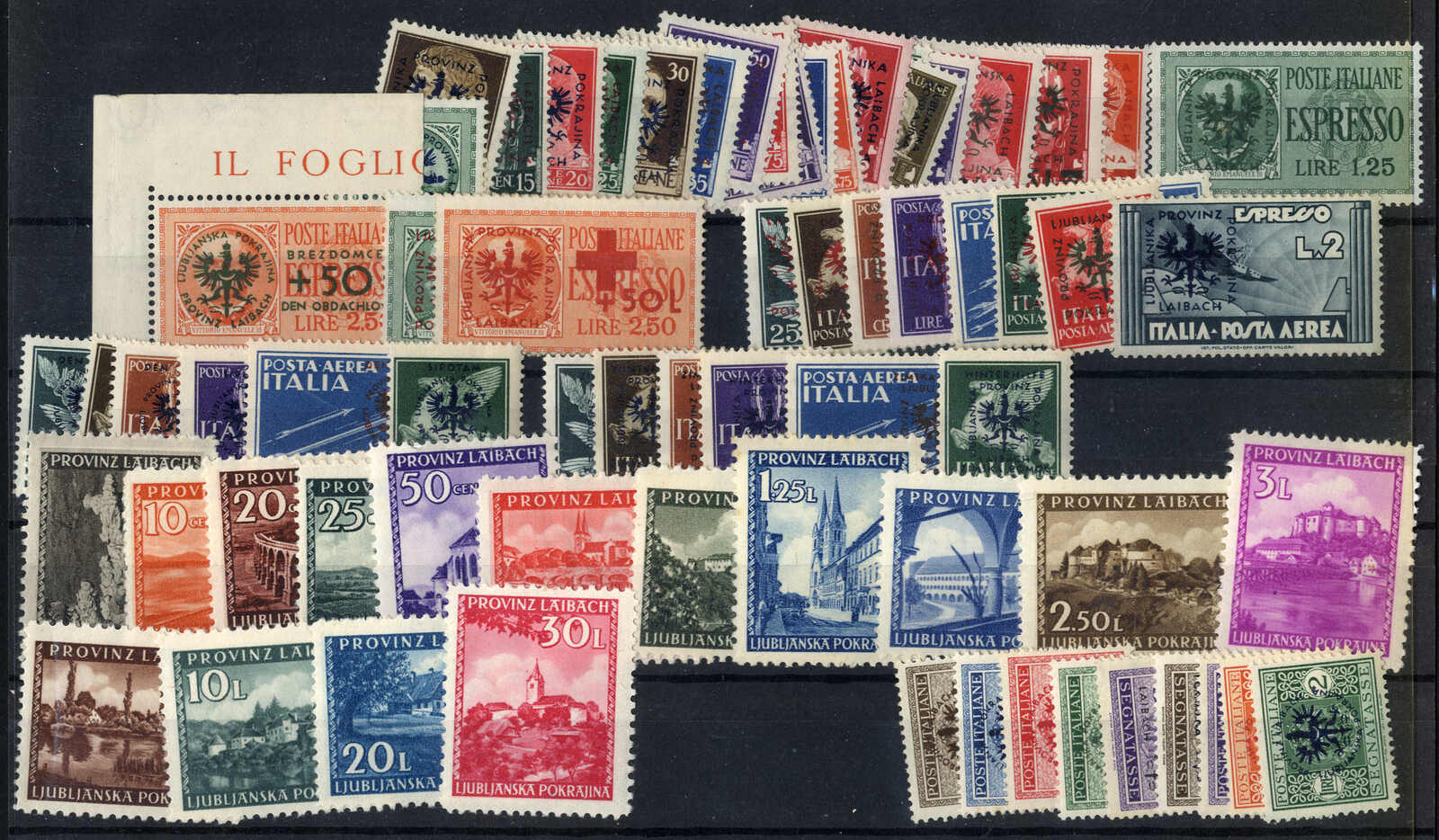Lot 2786 - germany German Occupation World War II Laibach - Viennafil Auktionen 97th Public Auction Golden Heritage: Austrian Rarities & European Treasures Auction Lot 2786 - germany German Occupation World War II Laibach - Viennafil Auktionen 97th Public Auction Golden Heritage: Austrian Rarities & European Treasures Auction