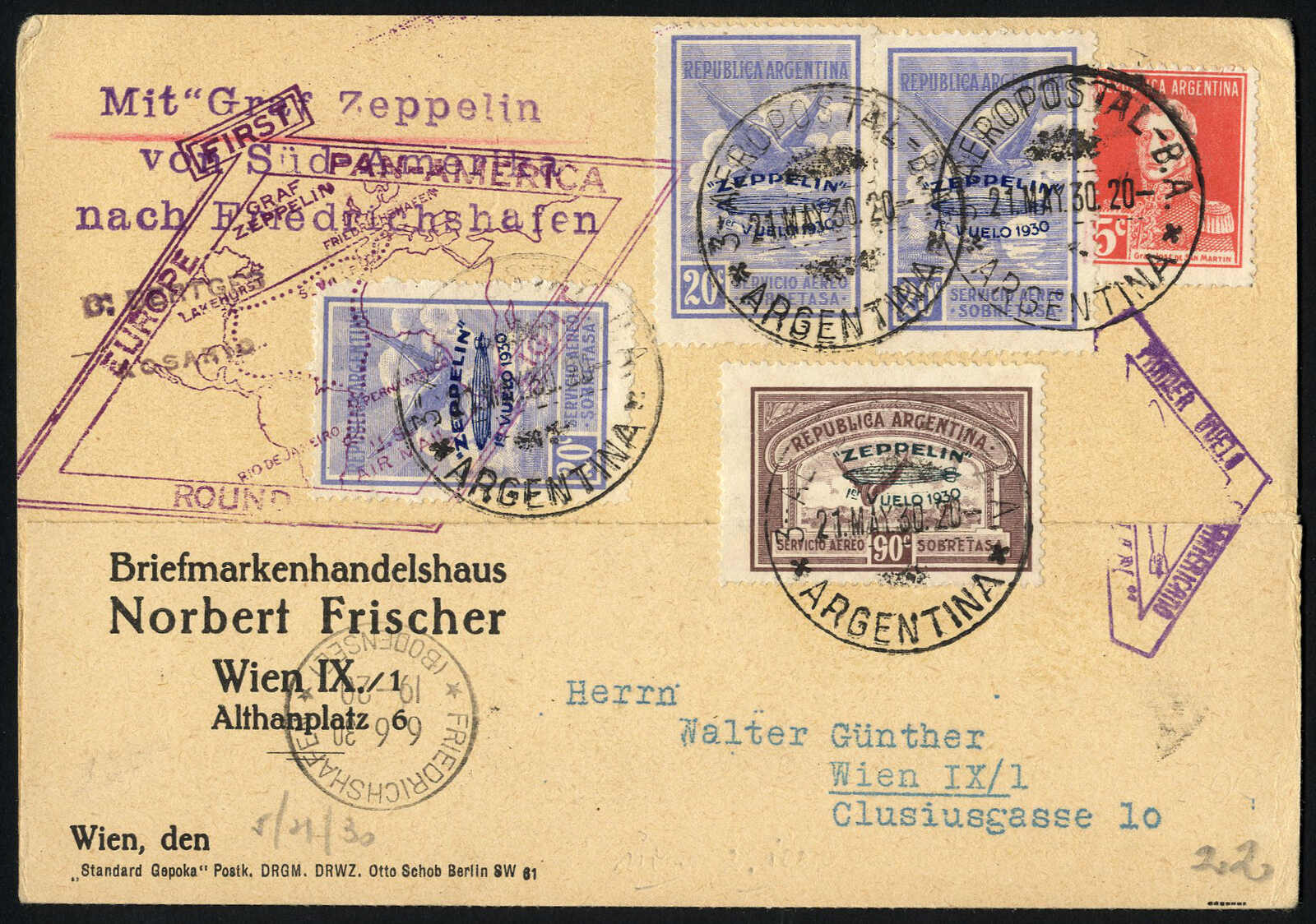 Lot 2979 - other countries Argentina -  Viennafil Auktionen 97th Public Auction Golden Heritage: Austrian Rarities & European Treasures Auction