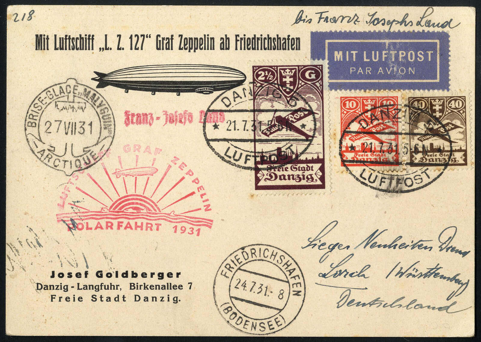 Lot 2977 - germany danzig -  Viennafil Auktionen 97th Public Auction Golden Heritage: Austrian Rarities & European Treasures Auction