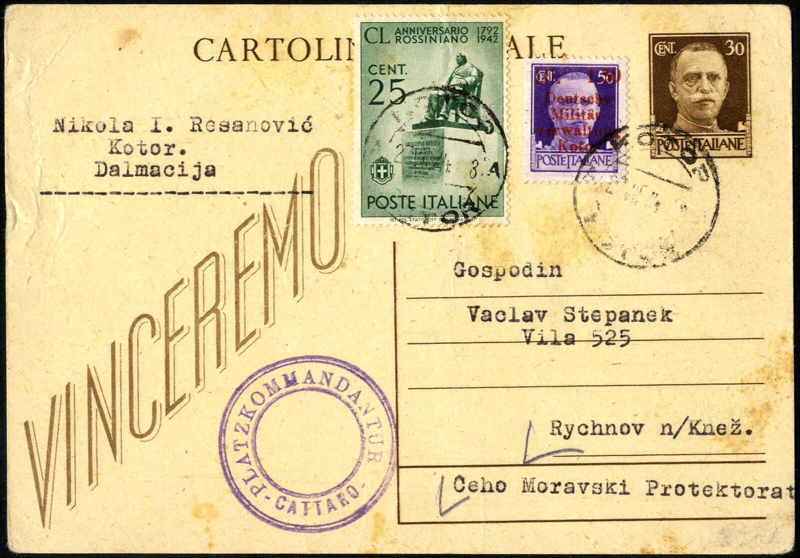 Lot 2772 - germany German Occupation World War II Kotor - Viennafil Auktionen 97th Public Auction Golden Heritage: Austrian Rarities & European Treasures Auction Lot 2772 - germany German Occupation World War II Kotor - Viennafil Auktionen 97th Public Auction Golden Heritage: Austrian Rarities & European Treasures Auction
