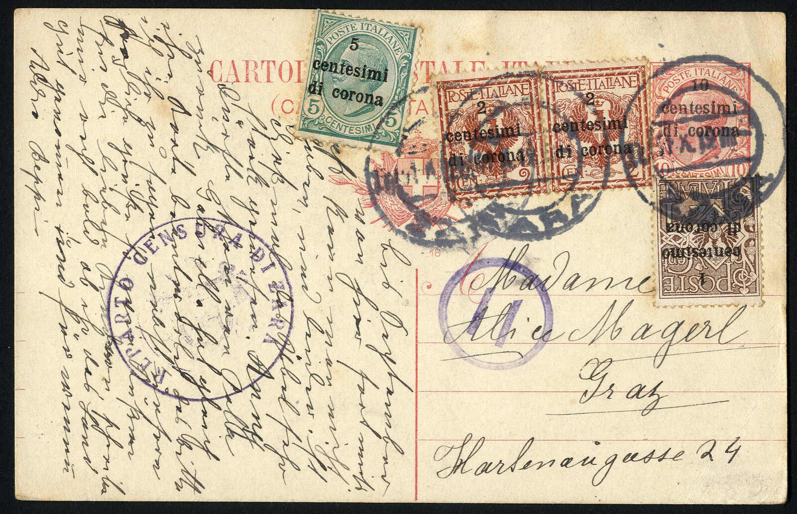 Lot 1544 - europe Italian Occuaption of Dalmatia - Viennafil Auktionen 97th Public Auction Golden Heritage: Austrian Rarities & European Treasures Auction Lot 1544 - europe Italian Occuaption of Dalmatia - Viennafil Auktionen 97th Public Auction Golden Heritage: Austrian Rarities & European Treasures Auction