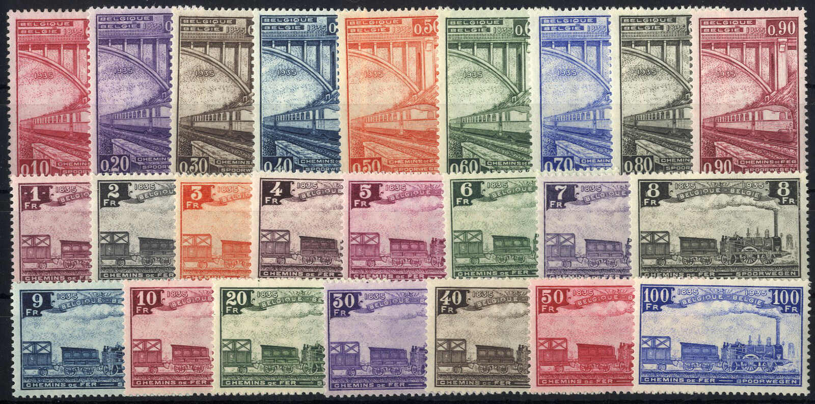 Lot 2725 - europe Belgium Railway Parcel stamps - Viennafil Auktionen 97th Public Auction Golden Heritage: Austrian Rarities & European Treasures Auction Lot 2725 - europe Belgium Railway Parcel stamps - Viennafil Auktionen 97th Public Auction Golden Heritage: Austrian Rarities & European Treasures Auction